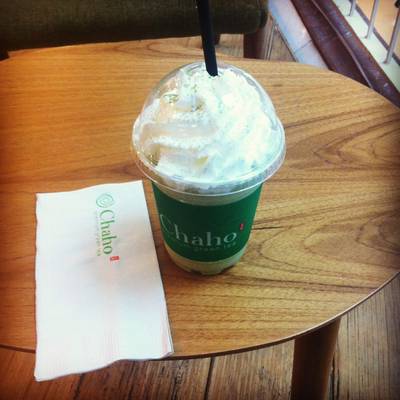 chaho milk slurpee with whip ที่ ร้านอาหาร Chaho สยามพารากอน