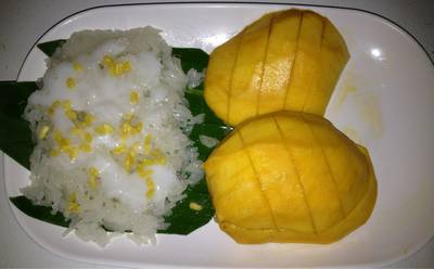ข้าวเหนียวมะม่วงยายกล่ำ ที่ ร้านอาหาร สยาม ๗๗ ข้าวเหนียวมะม่วงยายกล่ำ ที่ ร้านอาหาร สยาม ๗๗