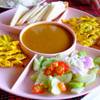หมูสะเต๊ะ ที่ ร้านอาหาร พิณทองเรือนแพกุ้งเผา