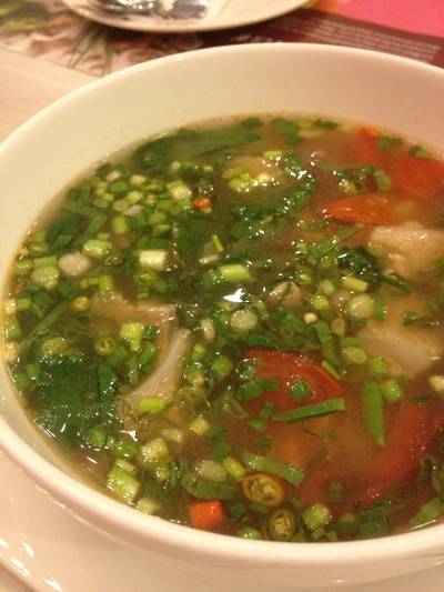 ต้มแซ่บกระดูกหมู ที่ ร้านอาหาร ส้มตำดอกรัก The Circle