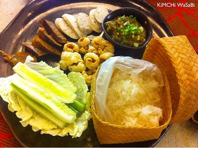 เซ็ทไส้อั่ว ที่ ร้านอาหาร Fai sor Kam (อาหารเหนือ)