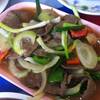 ตับผัดพริก ที่ ร้านอาหาร แกงป่าศรีย่าน