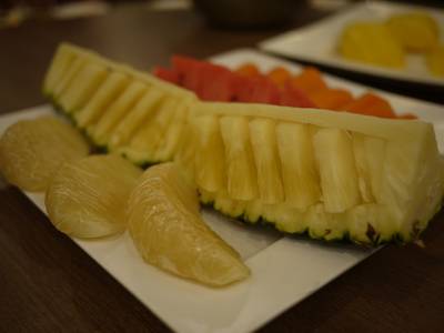 ผลไม้รวม ที่ ร้านอาหาร สมบูรณ์โภชนา รัชดา