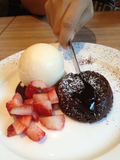 Chocolate Lava ที่ ร้านอาหาร After You Dessert Cafe Crystal Park