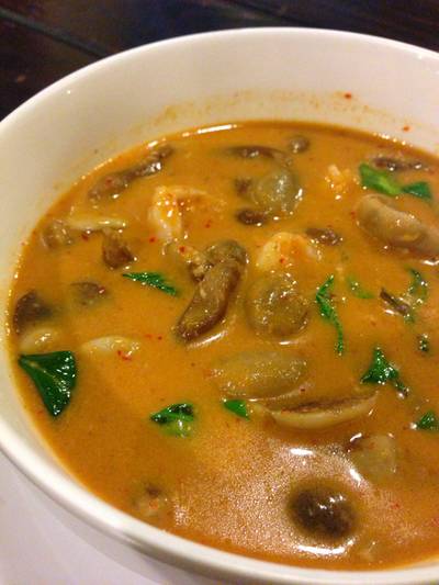 แกงคั่วเห็ดเสม็ด ที่ ร้านอาหาร ครัวลุงเชย (อ่างศิลา)