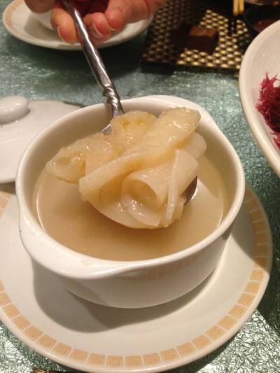 กระเพาะปลา ที่ ร้านอาหาร Silk Road Plaza Athénée Bangkok กระเพาะปลา ที่ ร้านอาหาร Silk Road Plaza Athénée Bangkok