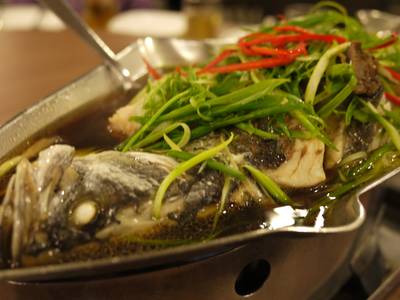 ปลานึ่งซีอิ้ว ที่ ร้านอาหาร สมบูรณ์โภชนา รัชดา