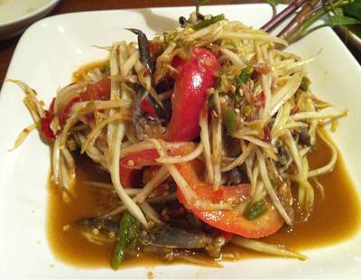 ตำปูปลาร้า ที่ ร้านอาหาร ยอดลาบเป็ดอุดร พระราม 9 ตำปูปลาร้า ที่ ร้านอาหาร ยอดลาบเป็ดอุดร พระราม 9