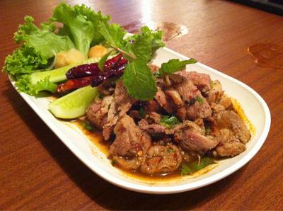 ลาบคอเป็ด ที่ ร้านอาหาร ยอดลาบเป็ดอุดร พระราม 9 ลาบคอเป็ด ที่ ร้านอาหาร ยอดลาบเป็ดอุดร พระราม 9