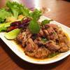 ลาบคอเป็ด ที่ ร้านอาหาร ยอดลาบเป็ดอุดร พระราม 9