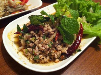 ลาบหมู ที่ ร้านอาหาร ยอดลาบเป็ดอุดร พระราม 9 ลาบหมู ที่ ร้านอาหาร ยอดลาบเป็ดอุดร พระราม 9
