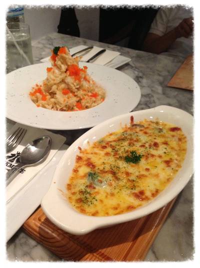 บล๊อคโคลี่อบชีสกับกุ้งภูเขาไฟ ที่ ร้านอาหาร Checkmate Bar & Bistro บล๊อคโคลี่อบชีสกับกุ้งภูเขาไฟ ที่ ร้านอาหาร Checkmate Bar & Bistro