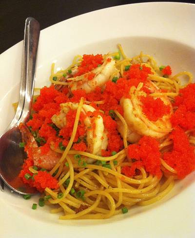 Spaghetti Ebiko@164 ที่ ร้านอาหาร HAP de NOUS The Promenade