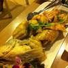 ปลากระพงทอดน้ำปลากับยำมะม่วง ที่ ร้านอาหาร Secret Garden สาทร