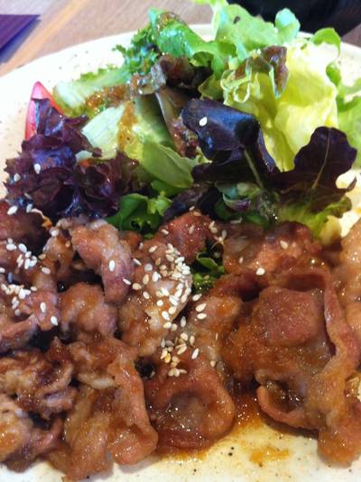 หมูผัดขิง ที่ ร้านอาหาร FUMi Japanese Cuisine Promenade