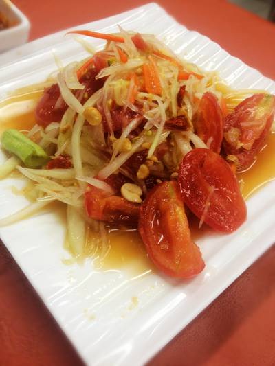 ส้มตำไร้รส ที่ ร้านอาหาร หนองคาย เสนา (ป้าสุ) ถนนพหลโยธิน