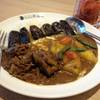 เนื้อชาบู ผักรวม มะเขือม่วง ชีส ที่ ร้านอาหาร Coco Ichibanya The Esplanade