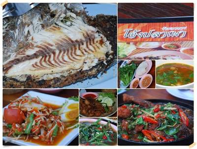 โต้งปลาเผา ปลานิลเผาเกลือ อร่อยนะ อย่างอื่นก็ใช้ได้ ที่สำคัญ ราคาย่อมเยาว์ ที่ ร้านอาหาร โต้งปลาเผา