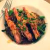 ก๋วยเตี๋ยวผัดซอส กุ้งลายเสือ ที่ ร้านอาหาร The Terrace ลาดพร้าว