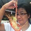กุ้งเผาตัวใหญ่ๆ ที่ ร้านอาหาร อภิชาติซีฟู้ด