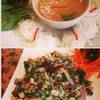ขนมจีนน้ำยาเห็ด กะ ลาบเต้าหู้ ที่ ร้านอาหาร Water Cress K-Village