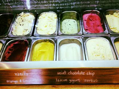 Homemade Icecream  ที่ ร้านอาหาร eighteen below ice cream