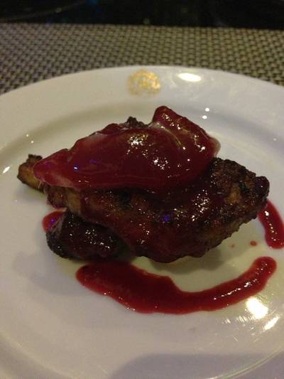 Foie Gras ที่ ร้านอาหาร The Rain Tree Cafe Plaza Athenee Hotel