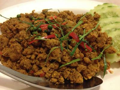 หมูคั่วกลิ้ง เผ็ดมาก**** ที่ ร้านอาหาร โกปี้