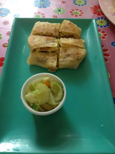 มะตะบะไก่ ที่ ร้านอาหาร โรตี มะตะบะ มะตะบะไก่ ที่ ร้านอาหาร โรตี มะตะบะ