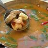 ต้มยำกุ้ง ที่ ร้านอาหาร ไก่ตะกร้า