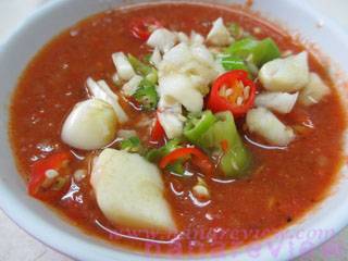 น้ำจิ้มสูตรโบราณปรุงรอ ที่ ร้านอาหาร สุกี้เอี้ยว-ฮั้ว 2498