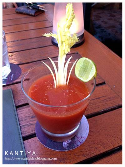 Virgin Mary (150 B) เครื่องดื่ม healthy สำหรับคนรักสุขภาพ ที่ ร้านอาหาร The Garret ​(Secret Bistro Bar)