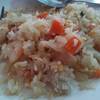 ข้าวผัดกุ้ง+ปูรสอูมามิ อันนี้ตักแบ่งมานิดนึงนะคับ จานจริงใหญ่ม๊วก ที่ ร้านอาหาร ครัวแสวง ซีฟู้ด