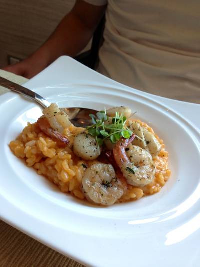 Main Dish(seafood Risotto) ที่ ร้านอาหาร Brasserie Europa Siam Kempinski Hotel Siam Kempinski Hotel