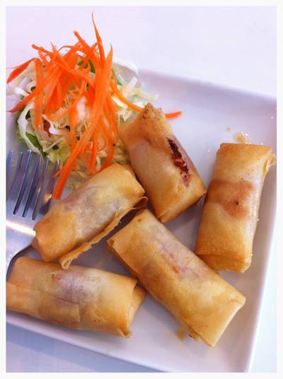 ปอเปี๊ยะแฮมชีท ที่ ร้านอาหาร บ้านกลางซอย (ซอยสวนอ้อย)