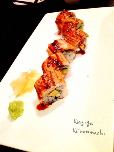 Anago Roll ที่ ร้านอาหาร Nagiya Nihonmachi
