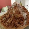 ปังเย็นภูเขาไฟ ข้างในมีวิปครีมและขนมปัง หวานมันอร่อย