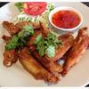 ไก่ทอดเกลือ อร่อยมาก ที่ ร้านอาหาร กินข้าวบ้านเพื่อน