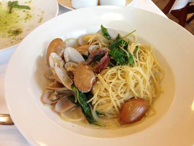สปาเก็ตตี้หอยลาย อย่าสัั่งเลยนะ--" ที่ ร้านอาหาร Greyhound Cafe Avenue รัชโยธิน