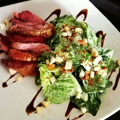 saesar salad with pork knuckle♥ ที่ ร้านอาหาร German House Pure Place รามคำแหง