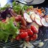 สลัด สลัด ที่ ร้านอาหาร บ้านสวนสลัด Home Steak & Salad