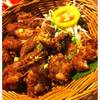 ไก่ทอดตะกร้าใหญ่ ที่ ร้านอาหาร ส้มตำนัว สยามสแควร์ซอย 5
