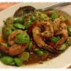 สตอกุ้งผัดกะปิ ที่ ร้านอาหาร ระย้า