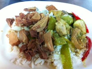 เขียวหวานหมูตุ๋น ที่ ร้านอาหาร เชลล์โภชนา บ่อนไก่