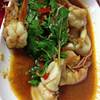 กระเพราทะเล ที่ ร้านอาหาร เจ๊นา หูฉลาม