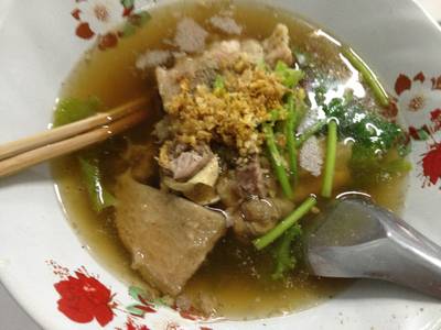 เกาเหลาเนื้อเปื่อย(เนื้อล้วน) ที่ ร้านอาหาร เซี้ย เกาเหลาเนื้อไร้เทียมทาน