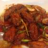 ไก่น้ำแดง ไรสักอย่าง 55++ ที่ ร้านอาหาร มดแดงอาหารไทย