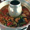 แกงป่าลูกชิ้นปลากราย ที่ ร้านอาหาร โคขุน ปลาเขื่อน