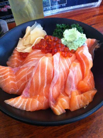 Salmon Don ที่ ร้านอาหาร Sushi Masa ราชเทวี