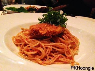 สปาเก็ตตี้ปลากระพง ที่ ร้านอาหาร Spring Dining Room (Spring & Summer)
